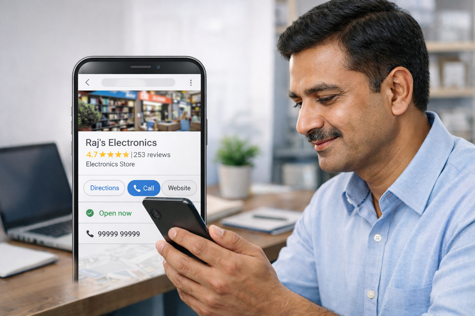 Missing call button on Google Business Profile India pending review